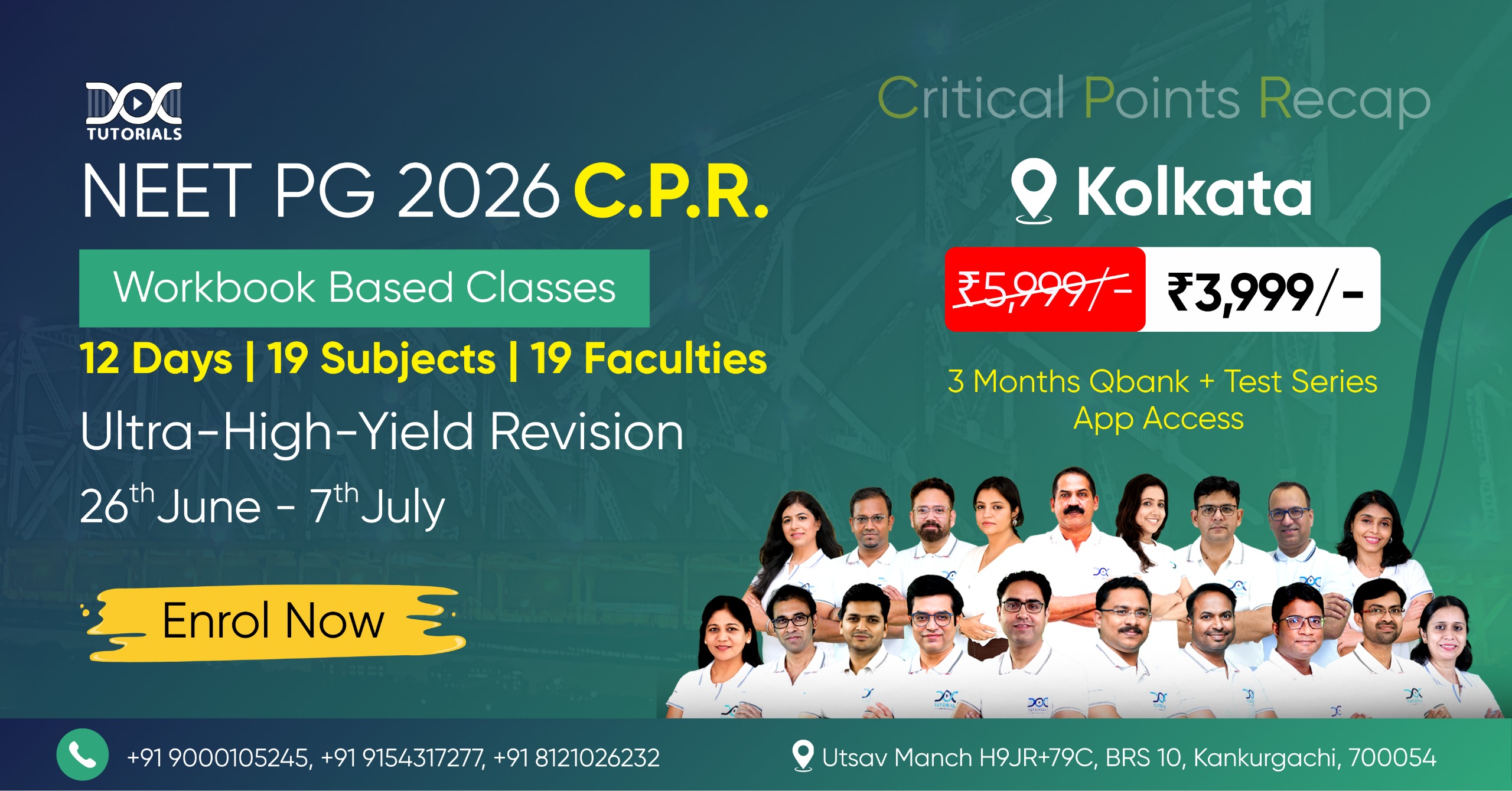 NEET PG CPR Kolkata